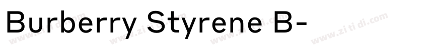 Burberry Styrene B字体转换 Burberry Styrene B字体转换